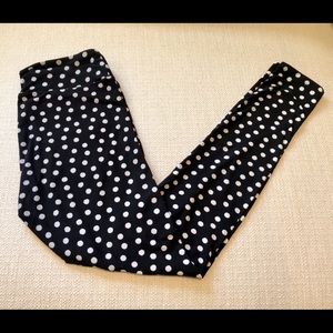 BNWOT LuLaRoe OS Polka dot print leggings.